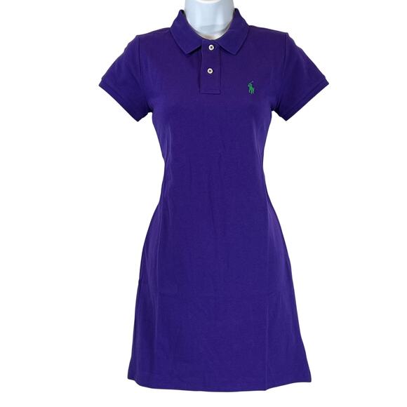 Polo by Ralph Lauren Dresses & Skirts - Polo Ralph Lauren Polo Dress Mesh Womens S Purple Green Pony Tennis Casual NWT